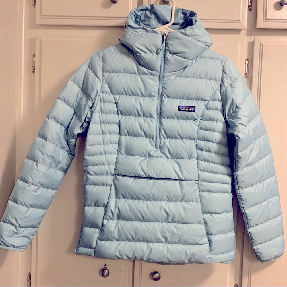 Patagonia Women’s Down Sweater Hoody - blue - S